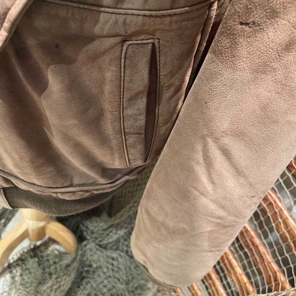 Hill & Archer Men's Brown Leather Bomber Style Jacket Coat Size 44 - Picture 4 of 13